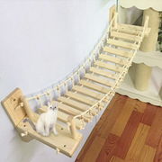 ペット 用 猫 はしご 壁付け 吊り橋 キャットウォーク キャットタ
