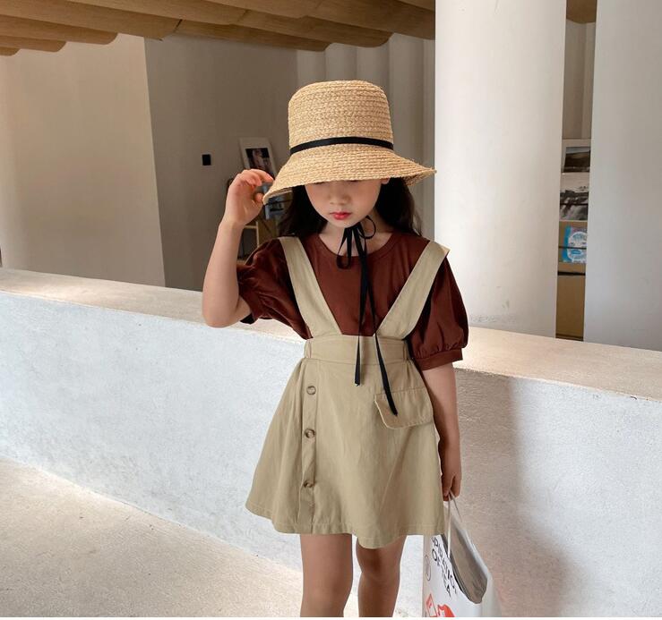 子供服夏服★女の子半袖Tシャツ+パンツ★ファッション2点セット子供夏服★韓国風子供夏服★80-130