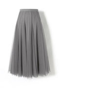 秒を穿いてレンズ王に変わる 韓国ファッション レーヨン スリム 大きい裾 Aライン ロングスカート