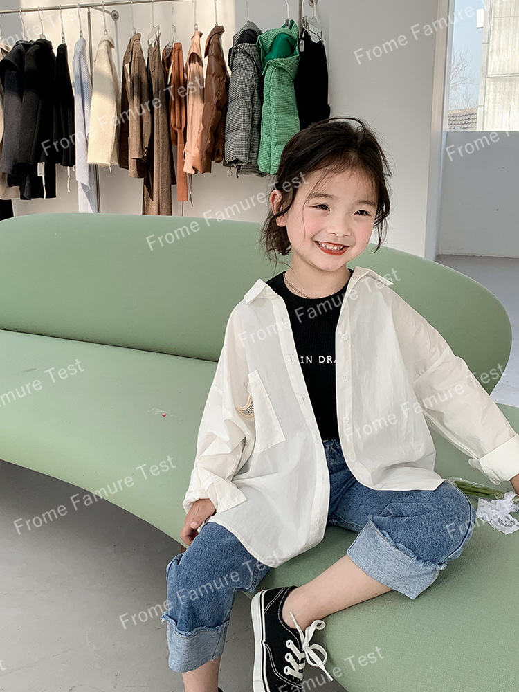 子供服、コート、日焼け止め、シャツ、キッズ服、トップス、春夏新作、韓国風、無地、おしゃれ