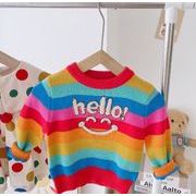 子供用アパレル　ニットトップス　ニットシャツ　セーター　73-120