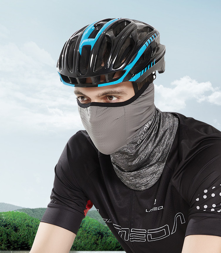 花粉・冷感・ウイルス対策 日焼け防止 自転車 マスク フェイスマスク フェイスガード 登山 メンズ