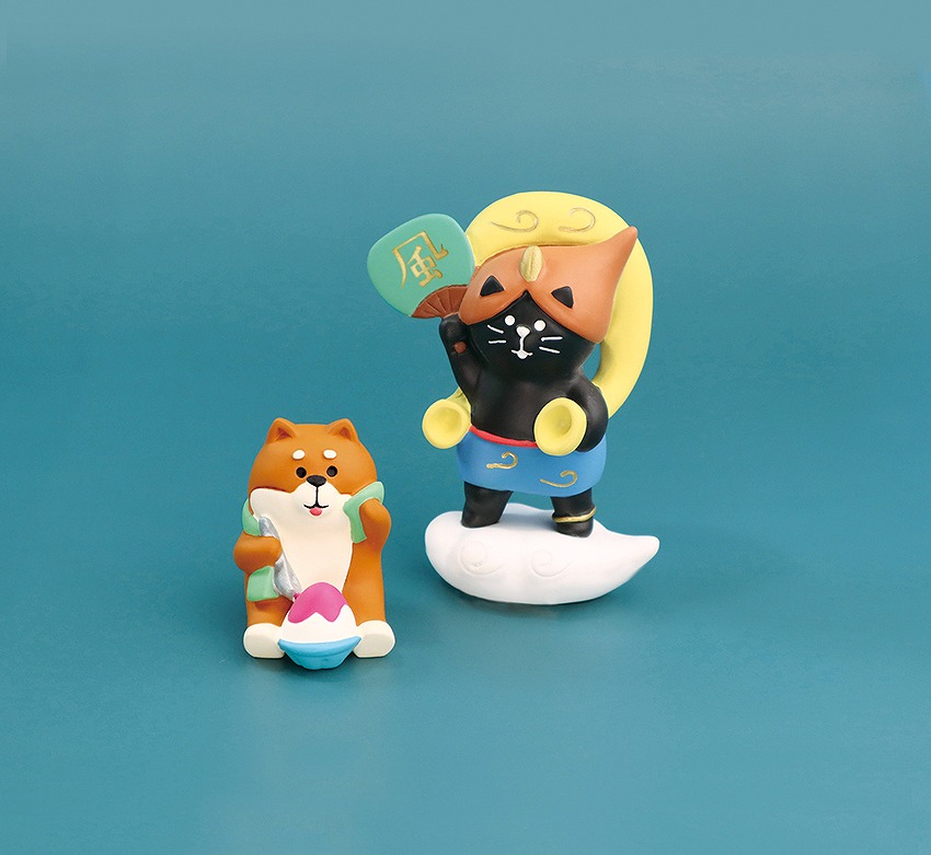 ZCB-51421 風神雷神猫 屏風セット | 卸売・ 問屋・仕入れの専門サイト