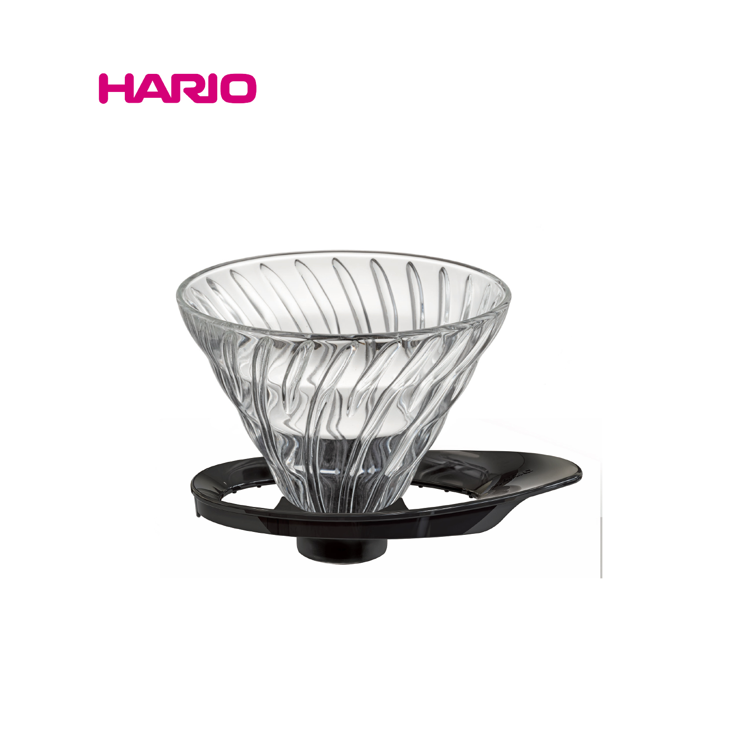 2022 新作『HARIO』V60 耐熱ガラス透過ドリッパー 02　VDGR-02-B（ハリオ）