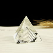 風水 置物 彫りピラミッド エジプト 4cm ストーン チャクラ 幸運