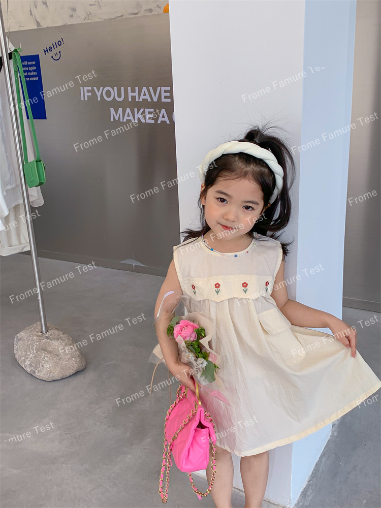子供服　子供ワンピース　　ドレス 　プリンセスドレス　　ベスト　夏着　　スカート　韓国風