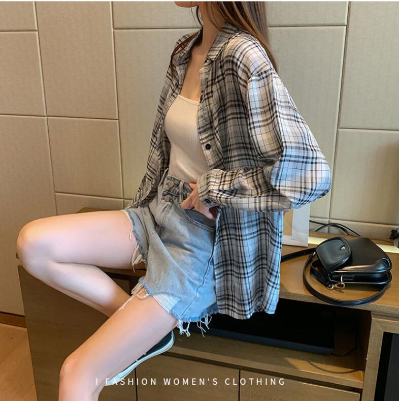 韓国風　レディース　日焼け止めシャツ　新しい夏，気質，ファッションシャツ　★M-2X