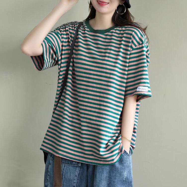 韓国風　レディース　半袖Tシャツ　夏新しい，気質，ファッションTシャツ　，Tシャツ★M-4X