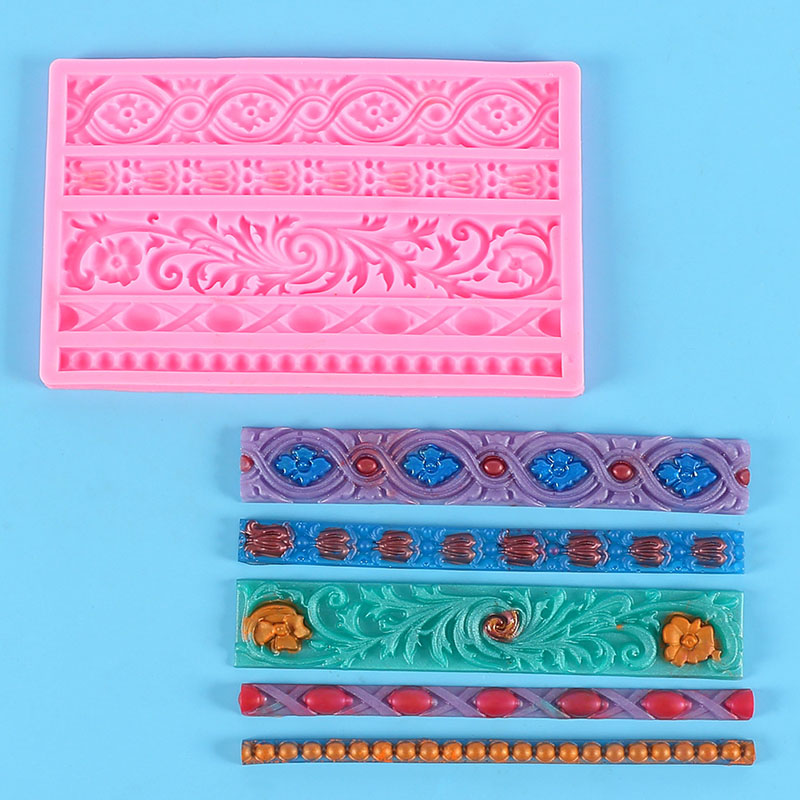 Gum pasteDIY手芸 素材 アロマ モールド 手作り石鹸 エポキシ樹脂 資材飾り 装飾DIY 彫刻葉 幾何学