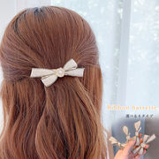 【日本倉庫即納】 リボンバレッタ 髪飾り ヘアアクセサリー