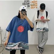 韓国風  Tシャツ　半袖Tシャツ　夏の新しい　カップルTシャツ　ファッションTシャツ★M-3X