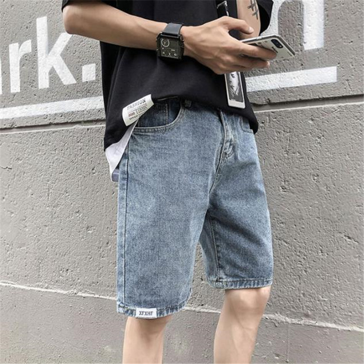 【季節にピッタリ】韓国ファッション メンズ 原宿BF風 ゆったりする トレンド デニムショートパンツ