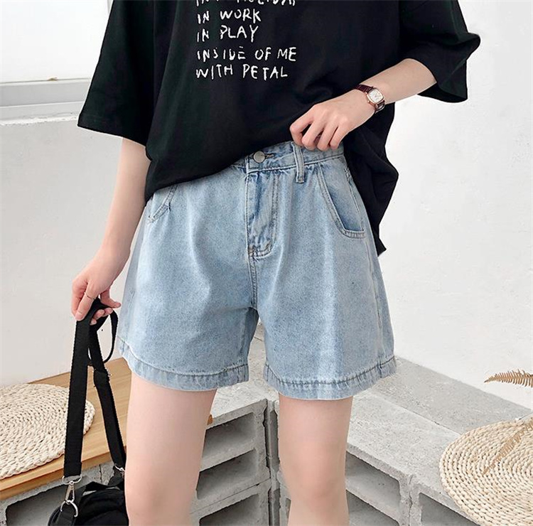オシャレの幅が広がる 韓国ファッション ショートパンツ 学院風 ハイウエスト スリム デザインセンス