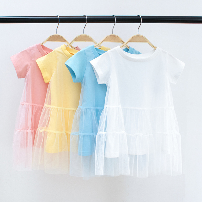 子供服　夏　スカート　2022新品　韓国風　女の子　半袖　４色