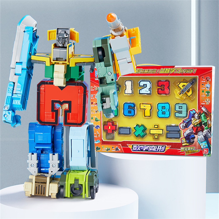 新しいデザイン 早い者勝ち デジタル変形 アルファベットメカカーフィッティング ロボット 知育玩具