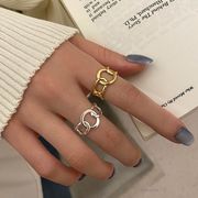 韓国風   レディース   高級感   リング  アクセサリー   指輪   ファッション   ins   開口指輪