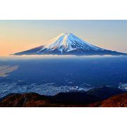 ポストカード カラー写真 日本風景シリーズ「夜明けの富士山」観光地 名所 メッセージカード