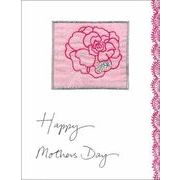 グリーティングカード マザーズデイ/母の日「赤とピンクの花」