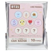 【缶バッジ】BT21 トレーディング刺繍カンバッジ全10種