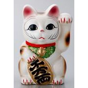 【ご紹介します！安心の日本製！人気のクラフトマンハウスの招き猫】招猫（左手）
