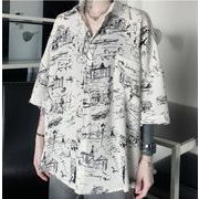 夏 男 トップス トレンド 気高い 韓国ファッション 半袖  シャツ カジュアル