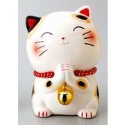 【ご紹介します！安心の日本製！人気のクラフトマンハウスの貯金猫】金鈴願い猫貯金箱　2034