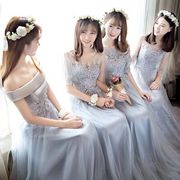 2022年新夏気質韓国版ロングシスターズグループブライドメイドドレスパフォーマンスイブニングドレス