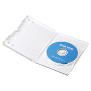 サンワサプライ DVDトールケース(1枚収納・10枚セット・ホワイト) DVD-TN1-1