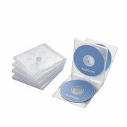 エレコム　Blu-ray/DVD/CDケース(標準/PS/4枚収納)　CCD-JSCNQ5
