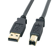 サンワサプライ USB2.0ケーブル 5m 金コネクタ KU20-5BKHK2