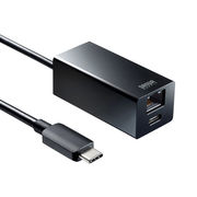 サンワサプライ USB Type-Cハブ付き ギガビットLANアダプタ Type-Cハブ2