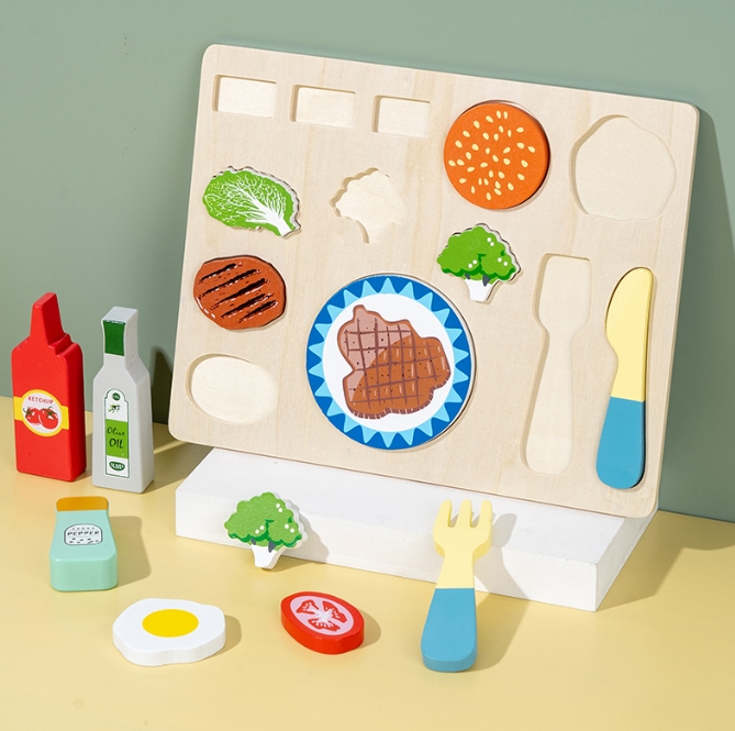 INS 子供 プレイハウス  台所のおもちゃ 知育玩具   おもちゃセット  積み木  おもちゃ 写真の小道具