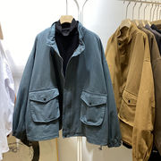 初回送料無料　秋のトップコート　レトロ長袖　ゆったりサイズジャケット　カジュアル　ファション服