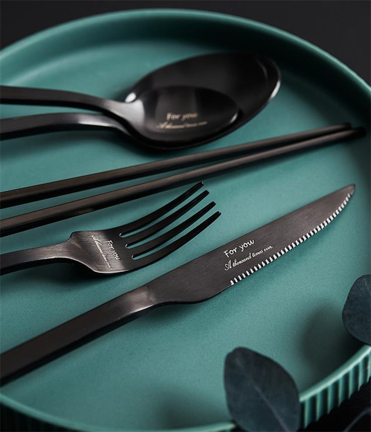 断言される ステーキナイフ＆フォーク スプーン 箸 デザインセンス ステンレス シンプル 食器 セット
