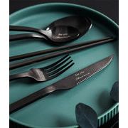 断言される ステーキナイフ＆フォーク スプーン 箸 デザインセンス ステンレス シンプル 食器 セット