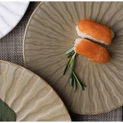 平皿 大人気 ギャザリング 家庭用 パスタ皿 浅皿 個性 陶板 クッキングプレート ステーキ皿 カジュアル