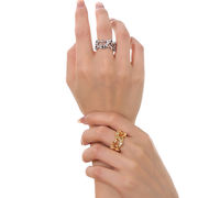 指輪 リング 真鍮 brass シルバー ロジウム  silver gold 18金 ◆メール便対応可◆