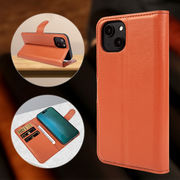 新作スマホケース★高級感 iPhone14ケース ライチの皮模様 手帳型 カード収納 携帯カバー iPhone Case
