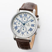 正規品 SalvatoreMarra 腕時計 サルバトーレマーラ  SM22103-SSWH 日常生活防水 日付表示 レザーベルト