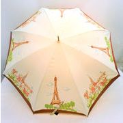 【雨傘】【長傘】エッフェル塔・凱旋門・パリの街ほぐし風ジャンプ雨傘