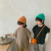 2022年春秋新作★子供服★男女兼用セーター チョッキ ベスト 袖無し★80cm-130cm