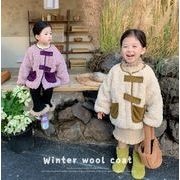2022秋冬新作  韓国子供服　レジャー  冬着   綿入りコート  かわいい   コート  もふもふ  2色 90-130