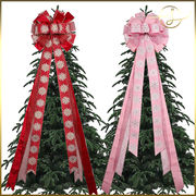 大きいザイズ 雪の結晶 リボン クリスマスツリー オーナメント 装飾 デコレーション  雑貨 パーティー