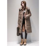 冬 綿の服    韓国風 　レディース暖かい コート トップス ファッシ長い厚いコート ★S-XL