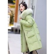冬 綿の服    韓国風 　レディース暖かい コート トップス ファッシ長い厚いコート ★M-3XL