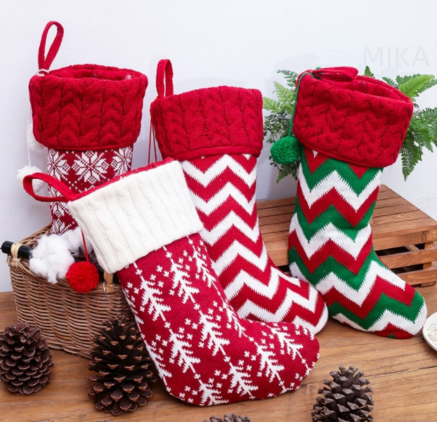 クリスマス プレゼント袋  ギフトバッグ 壁掛け  クリスマス靴下  クリスマスツリー飾り 玄関飾り