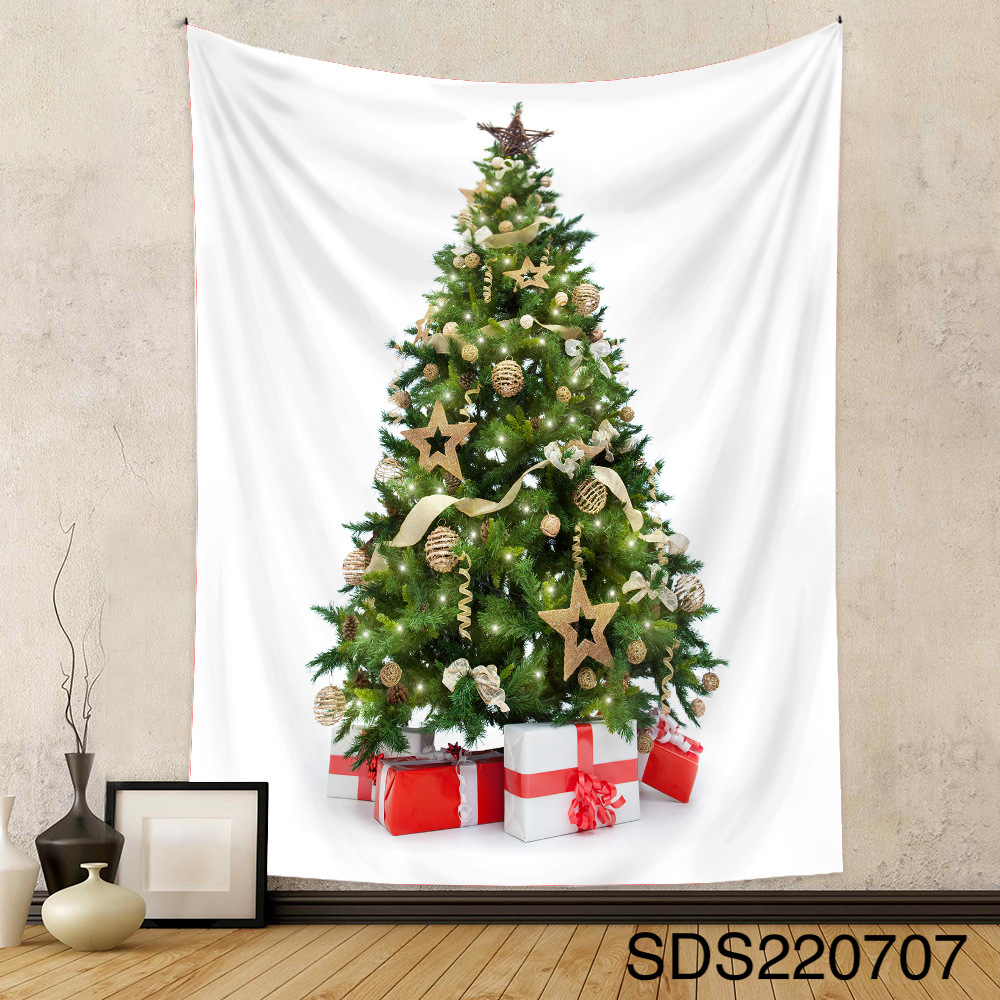 5サイズ☆壁飾り布 クリスマスツリー タペストリー 壁掛け インテリア