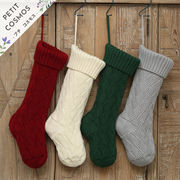 クリスマスソックス バスケット編み ギフトソックス 靴下 プレゼント入れ  飾り ビッグサイズ ギフト