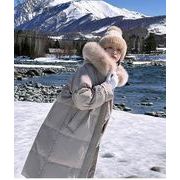 レディース冬アウター棉服ロングコート 秋冬防寒服　ゆったり 大きいサイズ　ペアコート厚手