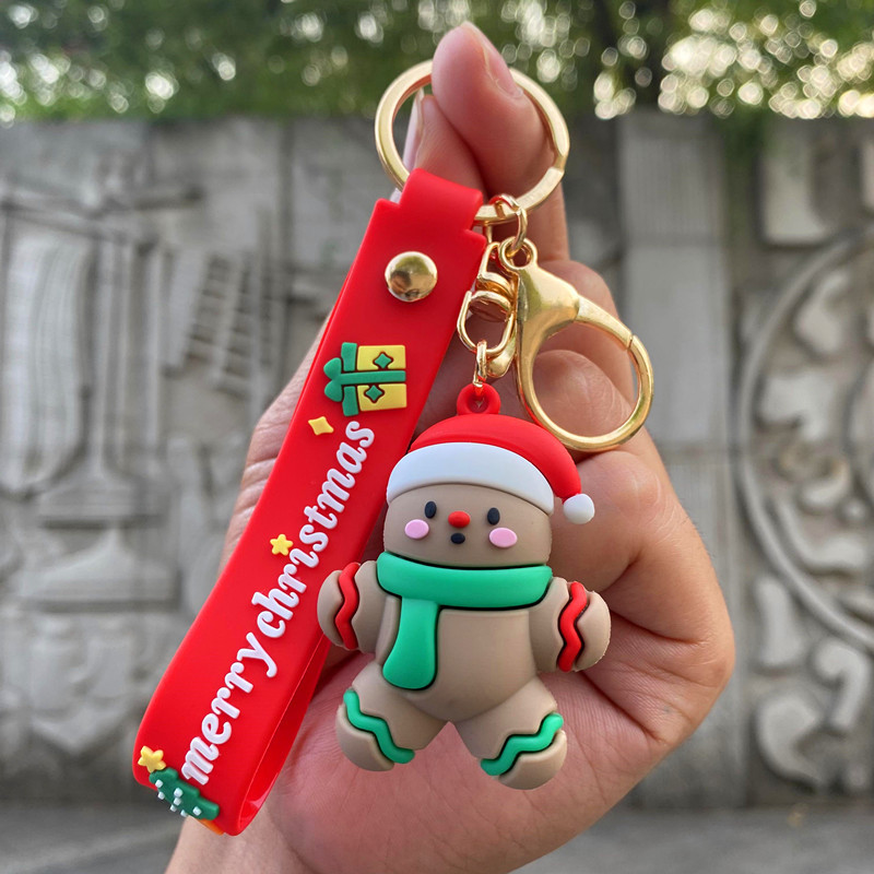 新作キーホルダー☆クリスマスリング エレガント サンタクロース